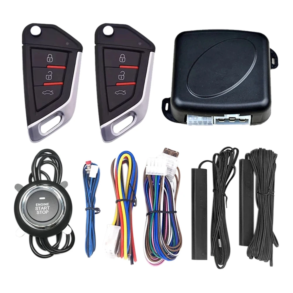 

Car Engine One-Key Start-Stop Button System PKE Keyless Entry System Car Anti-Theft Alarm System Car Ignition System