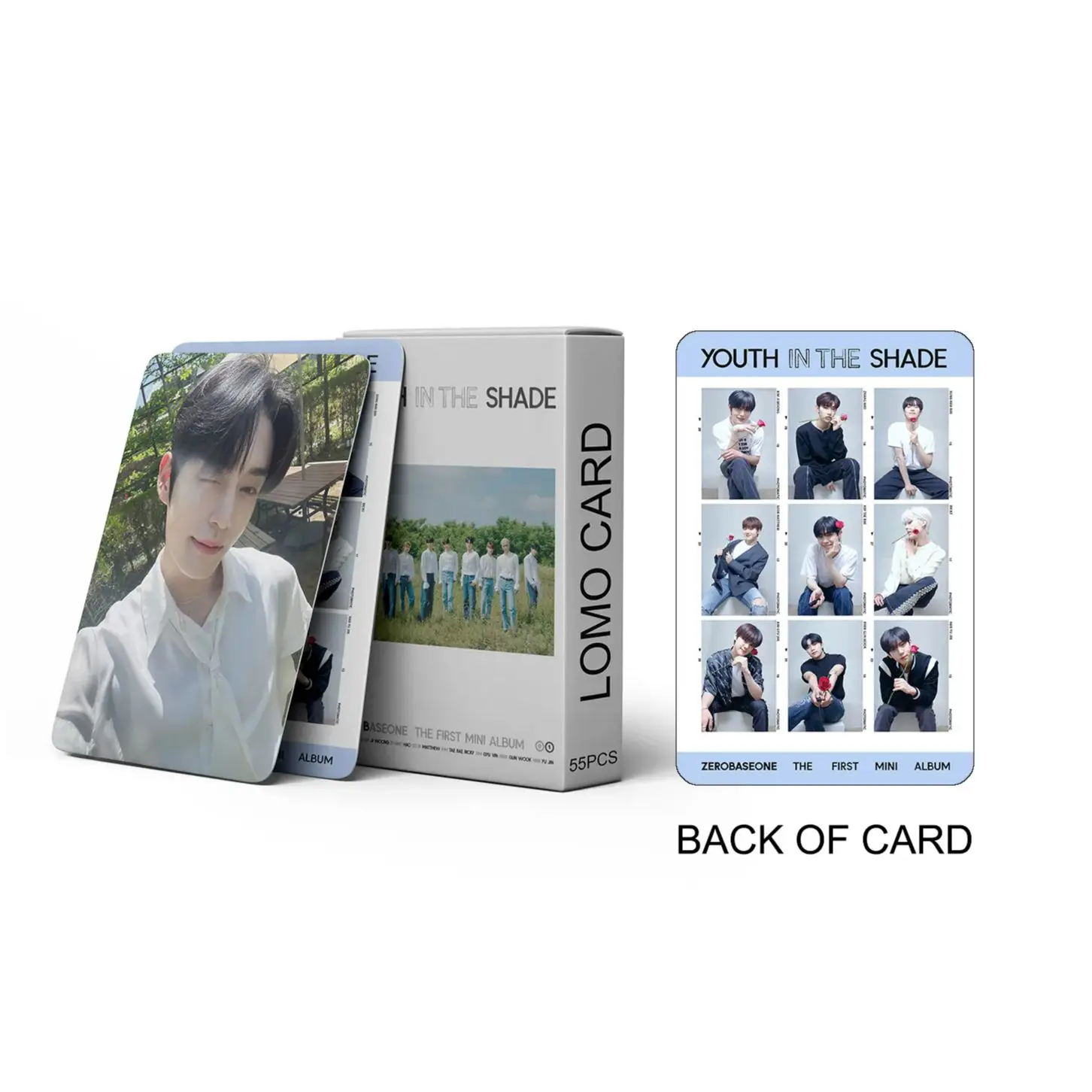 Imagem -03 - Álbum Zerobaseone Photocard Cartões Kpop Lomo Juventude na Sombra Conjunto de Cartões de Impressão Fotográfica Coleção Fãs 55 Pcs