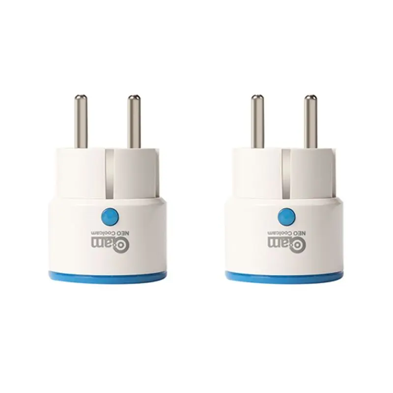 2X Coolcam Home Automation Z-Wave Smart Plug Zwave Appliance Module On/Off Plug-In Outlet With Home Alarm System EU Plug