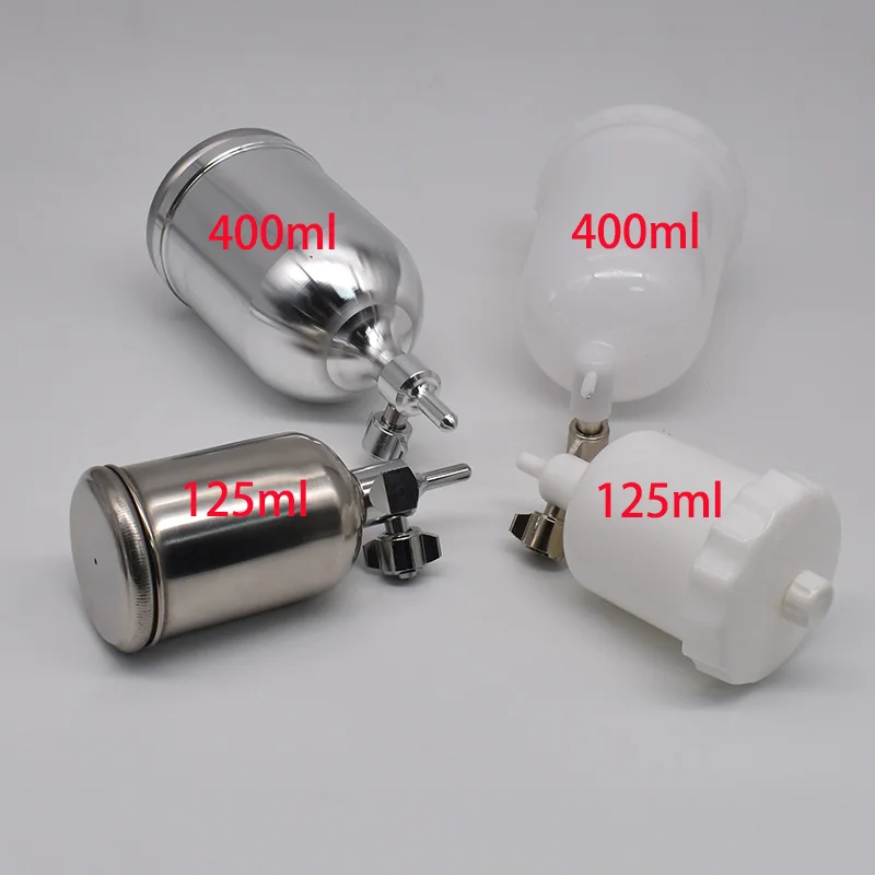 Imagem -02 - Air Gravity Paint Pot Tanque de Pistola Copo de Substituição para Pulverizadores 125ml 250ml 400ml 600ml