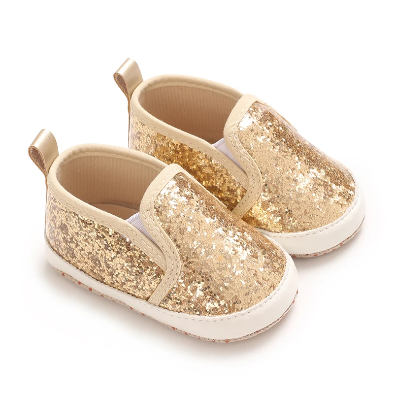 New Sequins Loafers Baby Shoes Classic Fashion First Walkers for Boys Girls Infants 0-18 Months
