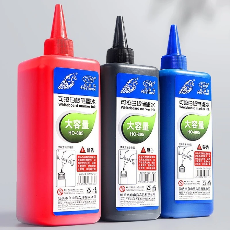 400ml Whiteboard Pen Ink Replenishment Liquid Bright Color Easy To Wipe Without Leaving Any Traces for Signature Mark