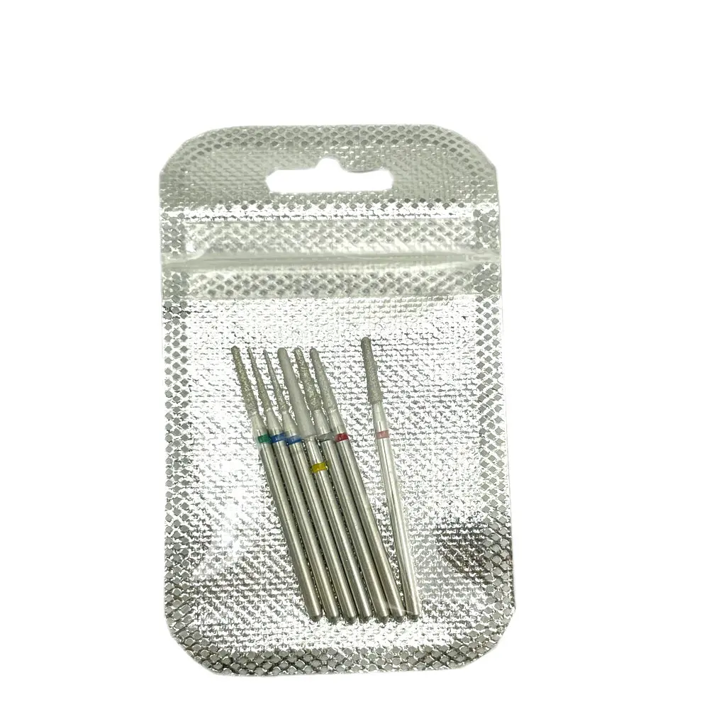 7 pçs diamante moagem bur brocas conjuntos de moagem dental diamante polimento burs 2.35mm shankk