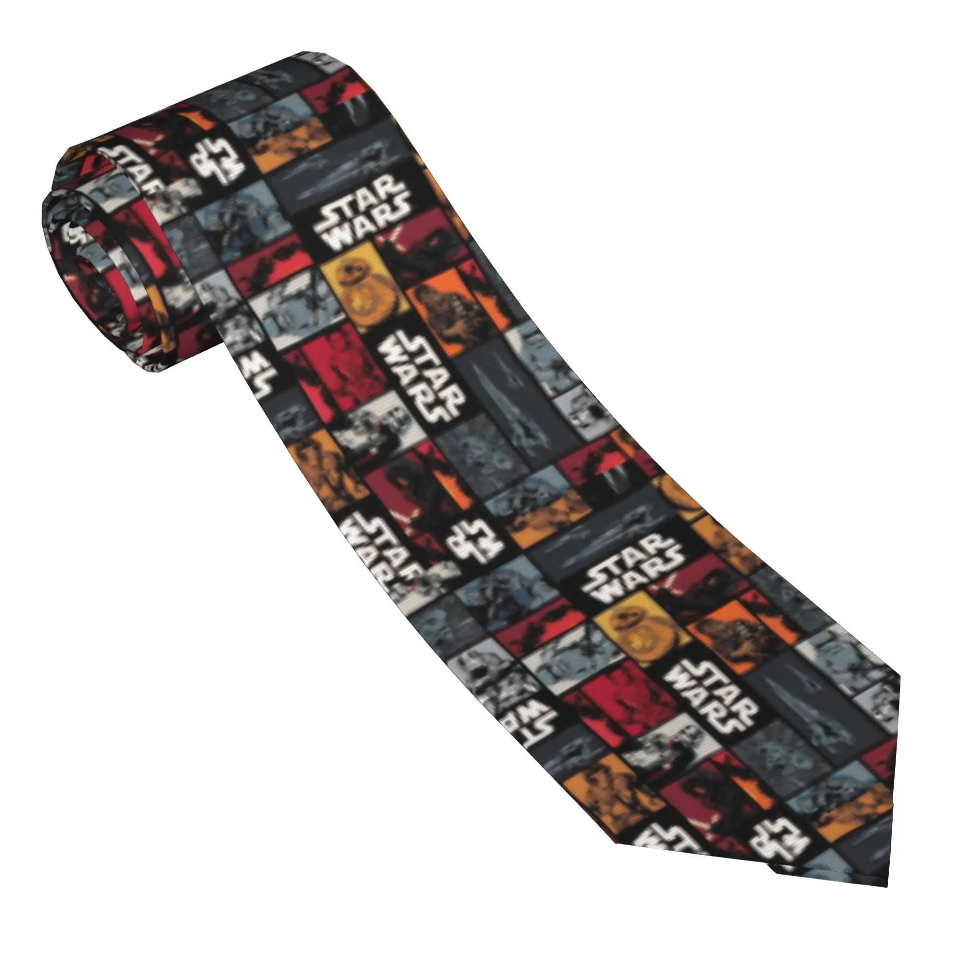 Darth Vader R2-D2  Neckties Polyester 8 cm Casual  Classic Neck Ties Star Wars for Mens Suits Accessories Gravatas Wedding Party view 2