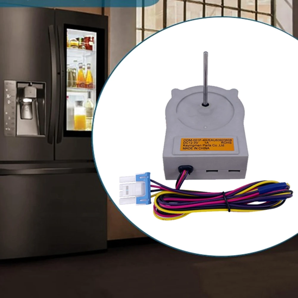 

A83G-EAU63923608 Двигатель вентилятора холодильника с морозильной камерой для холодильника Двигатель охлаждающего вентилятора DC12V 1A