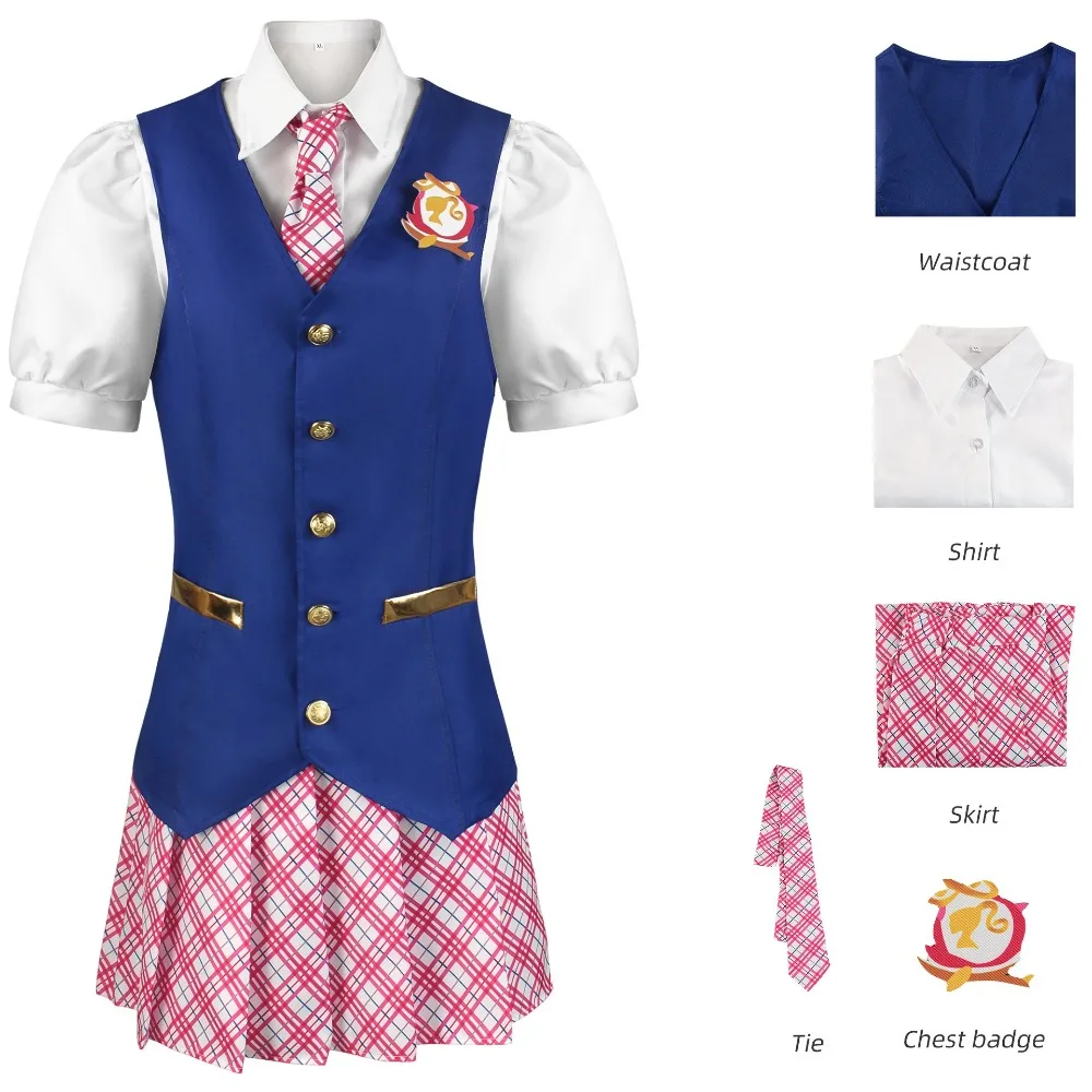 

Movies Charm Princess Cosplay Costumes Dress Delancy Women Outfit Women Girls School Uniform Top Skirts Halloween Party Costume