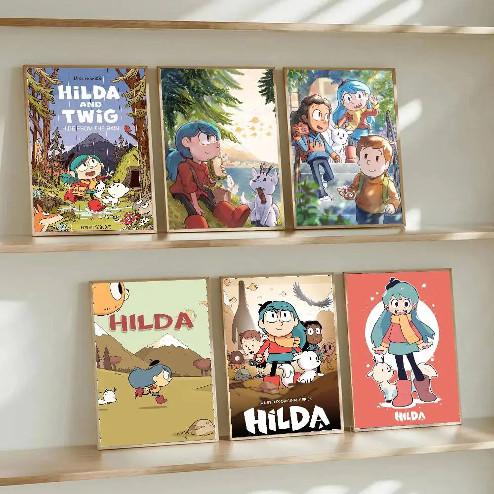 Cartoon Manga H-Hilda Posters Living Room Bar Cafe Quality Canvas Vintage Style Comics Painting Art Home Wall Decor Picture