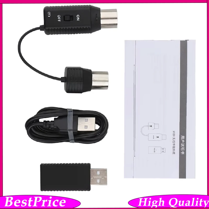 

M-VAVE MS1 Mini Wireless Transmission System MIDI System MIDI Wireless Adapter Plug and Play Support for Devices with MIDI