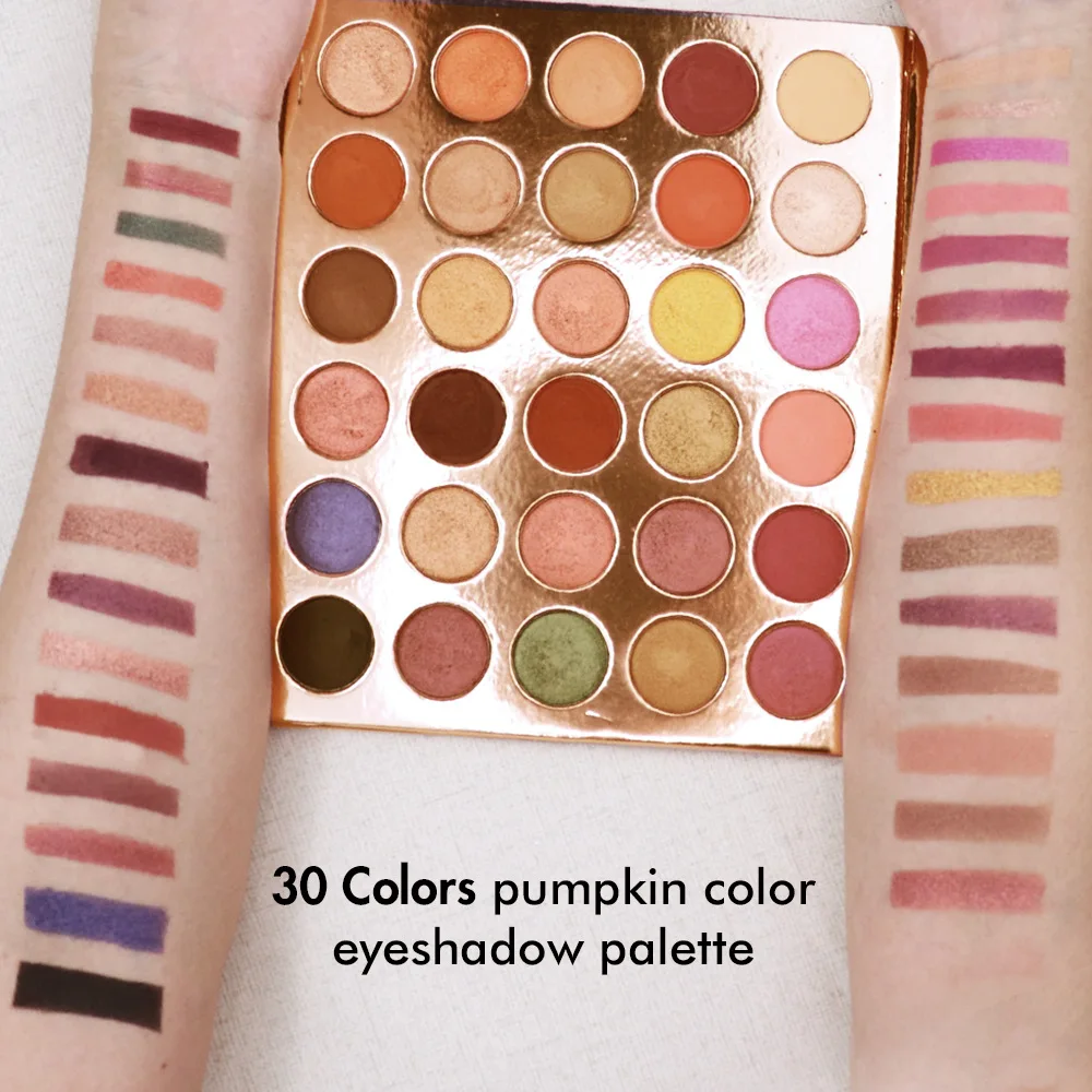 Paleta de sombras de ojos de 30 colores, cosmética, juego de maquillaje, sombra de ojos desnuda, paleta de sombra de ojos dorada de moda