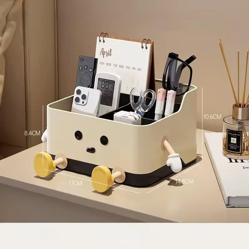 Desktop Storage Box Living Room Remote Control Miscellaneous Organizing Box Office Dormitory Stationery Compartment Home Supply