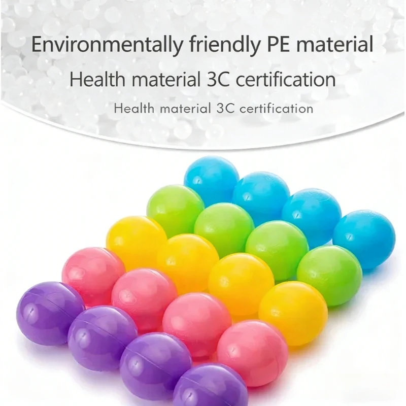 مجموعة حفرة الكرة الحسية للمحيط من IMBABY - 50/100 قطعة 5.5/7 سم كرات روضة غير سامة، ألعاب حمام السباحة الجافة المعتمدة من CE لتخفيف التوتر للأطفال