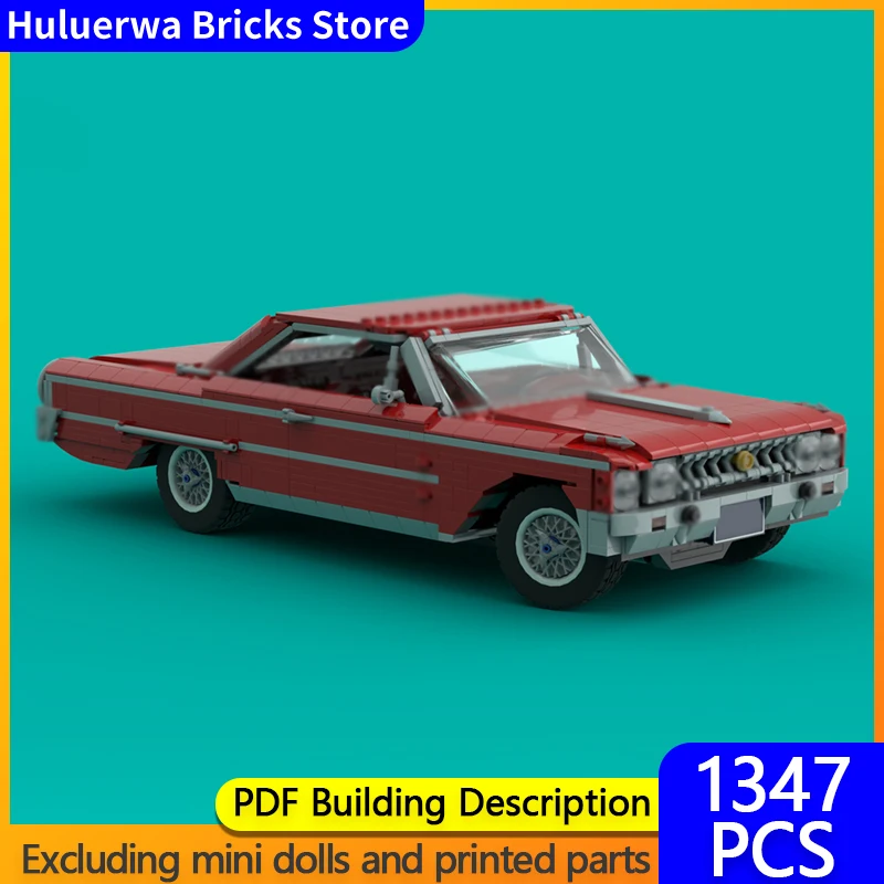 

Speed Hypercar Model MOC Building Bricks Galexie Fastback Full-Size Sedan Modular Technology Gifts Holiday Assemble Toys Suit