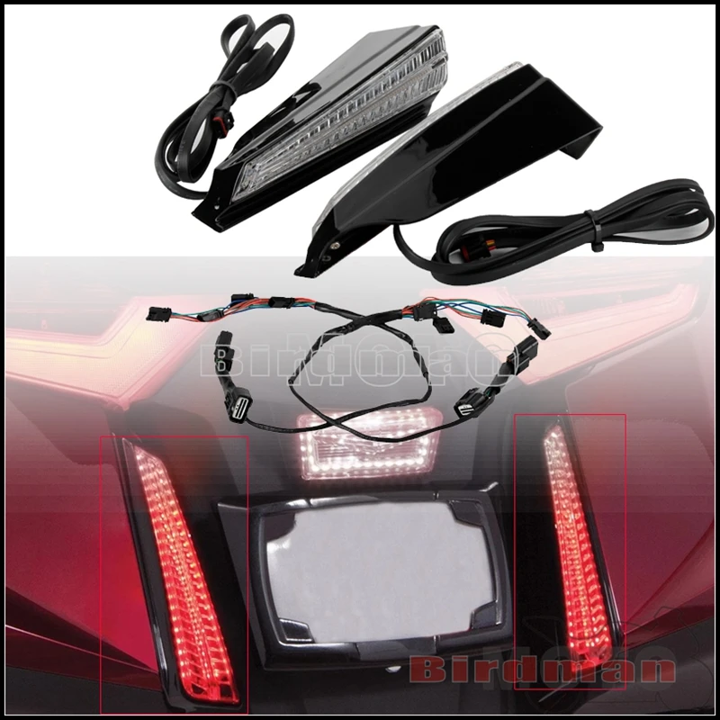 

Motorcycle Accessories Rear Fender Light Taillight Mudguard Brake Lamp Decorative Accents For Honda Goldwing GL1800 F6B 2018-up