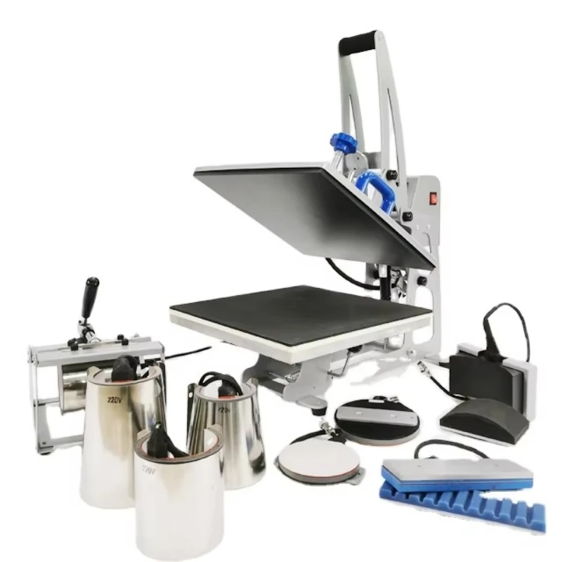Colorking 8 in 1 / 9 in 1 Heat Press Machine with Interchangeable Heaters for Mug Cup Cap Pen and Plate Expand Your Product Line