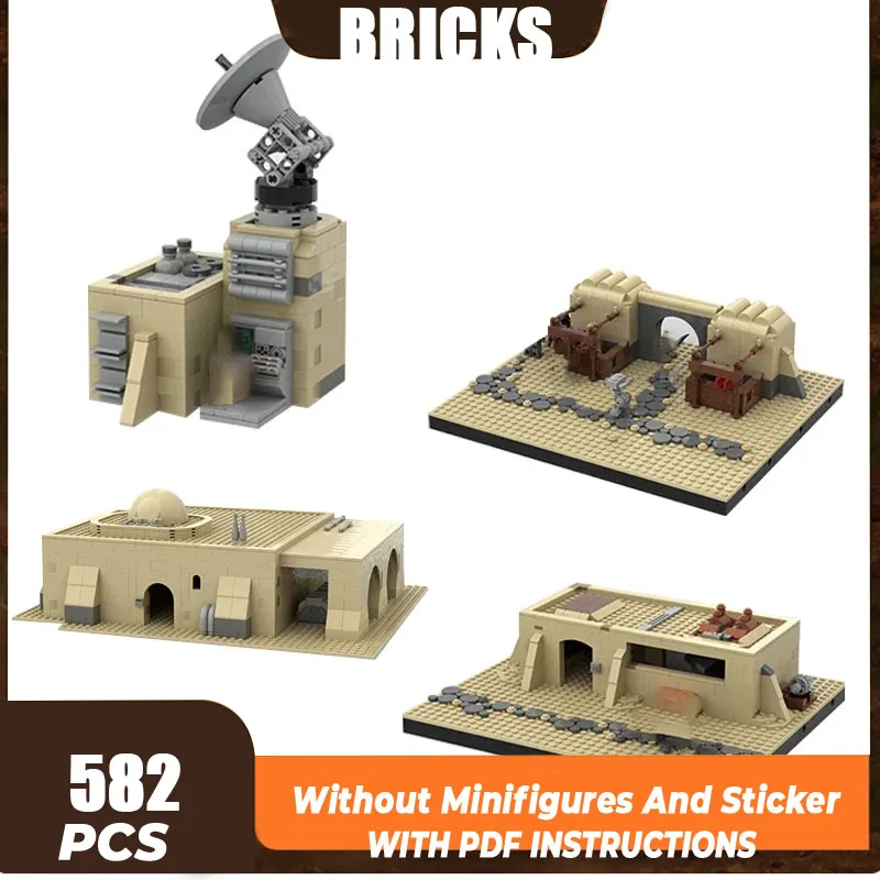 Star Movies Model Moc Building Bricks Military Base Scenery Technology Modular Blocks Gifts Christmas Toys DIY Sets Assembly