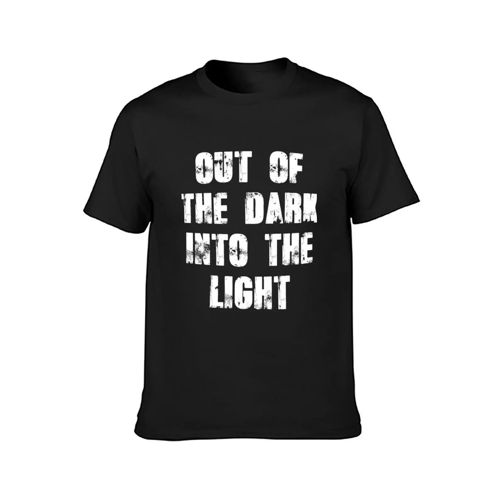 Out of the Dark - White Edition T-Shirt customizeds graphics plus sizes mens t shirt graphic