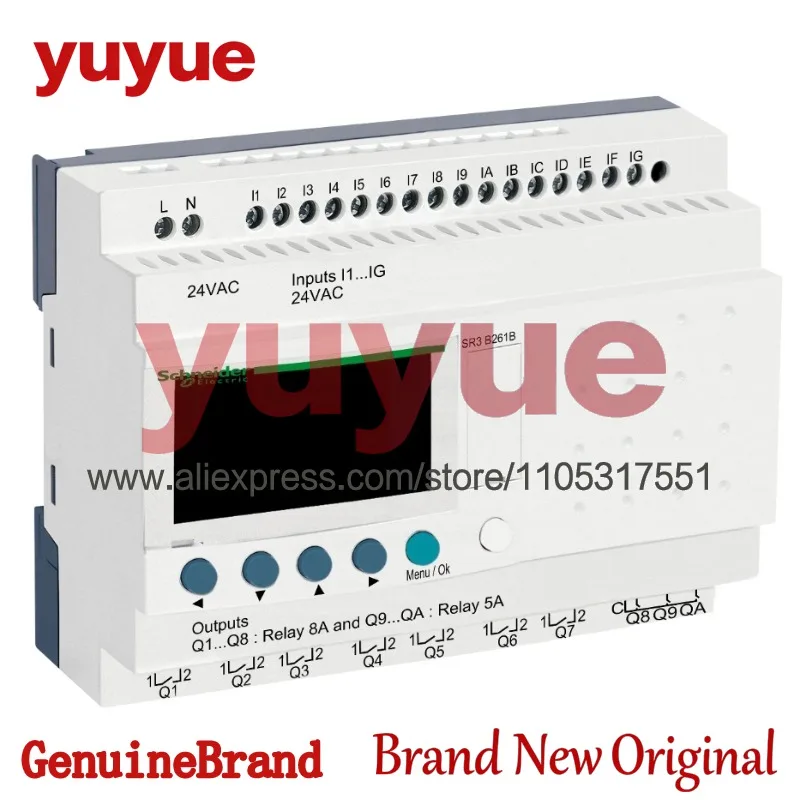 Novo Controlador PLC Original Schneider Zelio Logic SR3 SR3B261FU SR3B261B SR3B262BD SR3B261JD SR3B261BD