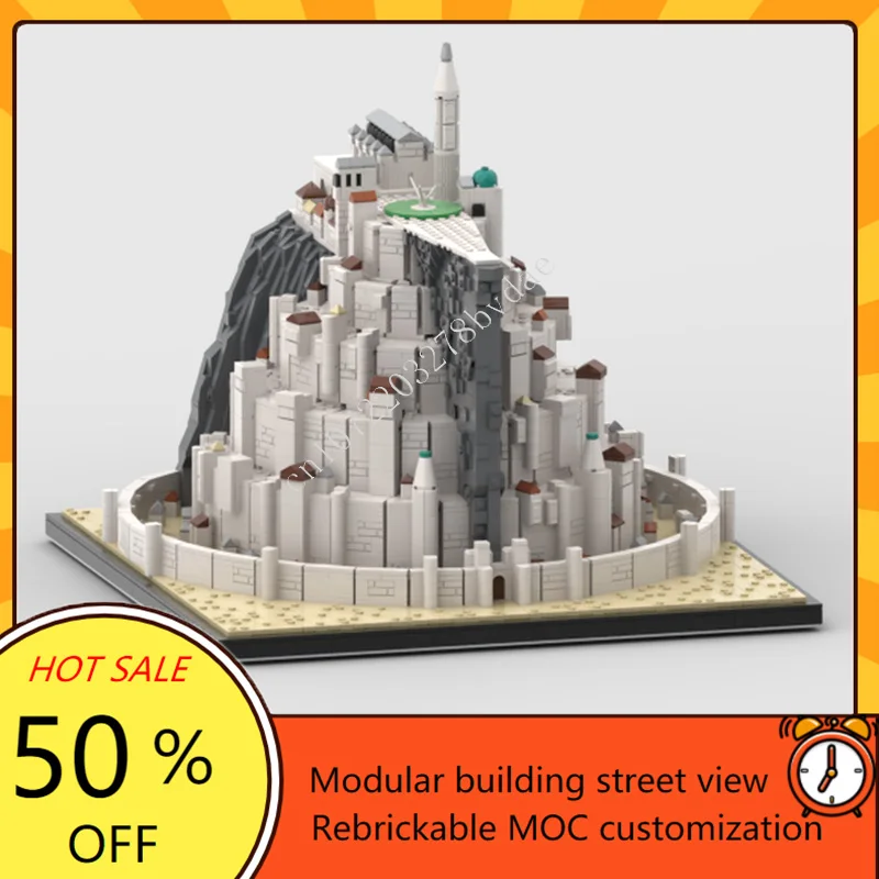 

4864 шт., модульная MOC «Белый город», креативная модель с видом на улицу, строительный блок, архитектура, сделай сам, образование, сборная модель, игрушки, подарки