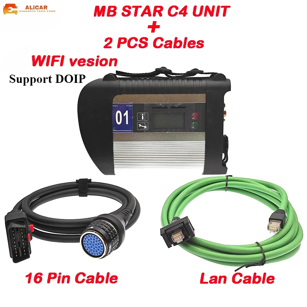 WIFI DOIP версия MB STAR C4 SD Connect мультиплексор Obd2 диагностическое устройство инструмент ремонт автомобиля автомобили грузовики запчасти