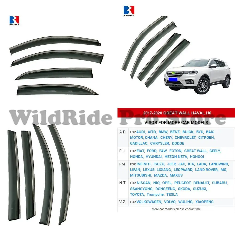 

1 комплект для GREAT WALL HAVAL H6 2017-2020 OEM, высококачественный дефлектор солнцезащитного козырька в канала, оконный козырек