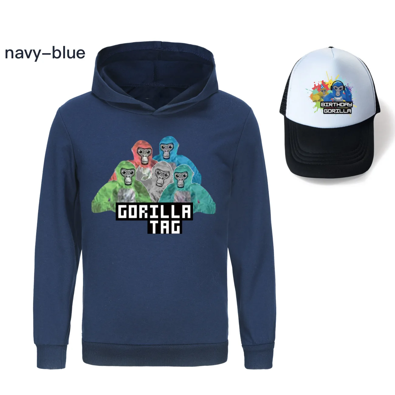 Gioco Gorilla Tag felpa con cappuccio bambini Cartoon Monke felpe Toddler Girls outfit abbigliamento per bambini ragazzi cappotti a maniche lunghe +