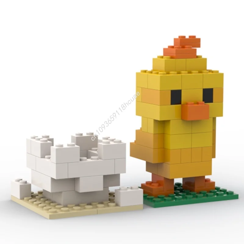 84 قطعة MOC البطة الكلاسيكية نموذج اللبنات العمارة تجميع هدية الكريسماس DIY بها بنفسك فكرة إبداعية لعبة الطوب عيد ميلاد