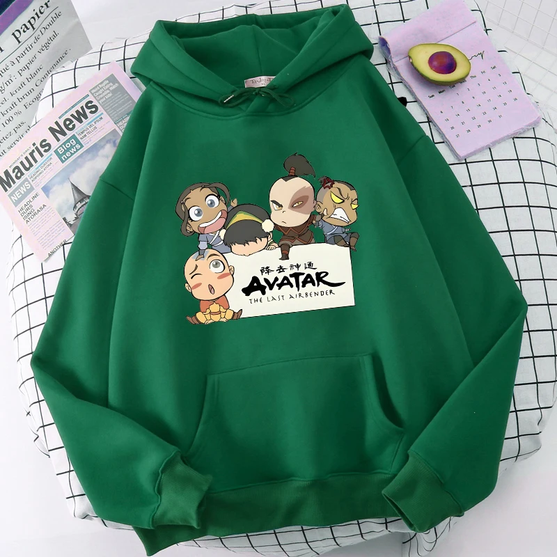 Hoodies Avatar The Last Airbender Vintage Print Sweatshirts Men Women Fashion Neutral Sweatshirt Oversized Hoodie Coat Tracksuit