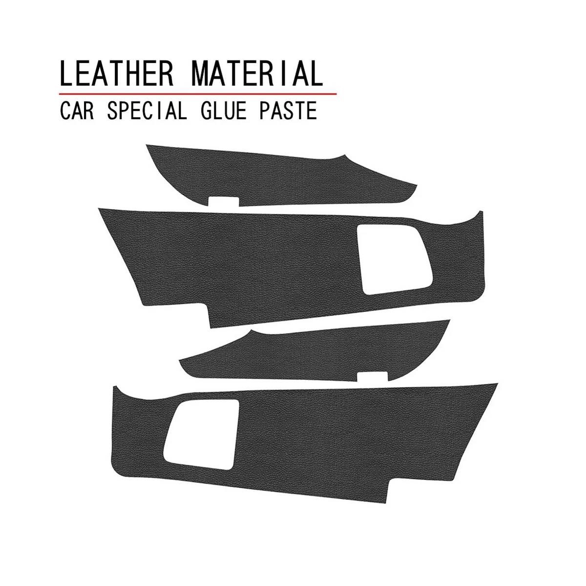 Car Lychee Skin Leather Door Protector Pad Door Plank Anti-Kick Pad Anti-Dirty Pad Mat Cover for Toyota Alphard 2022+