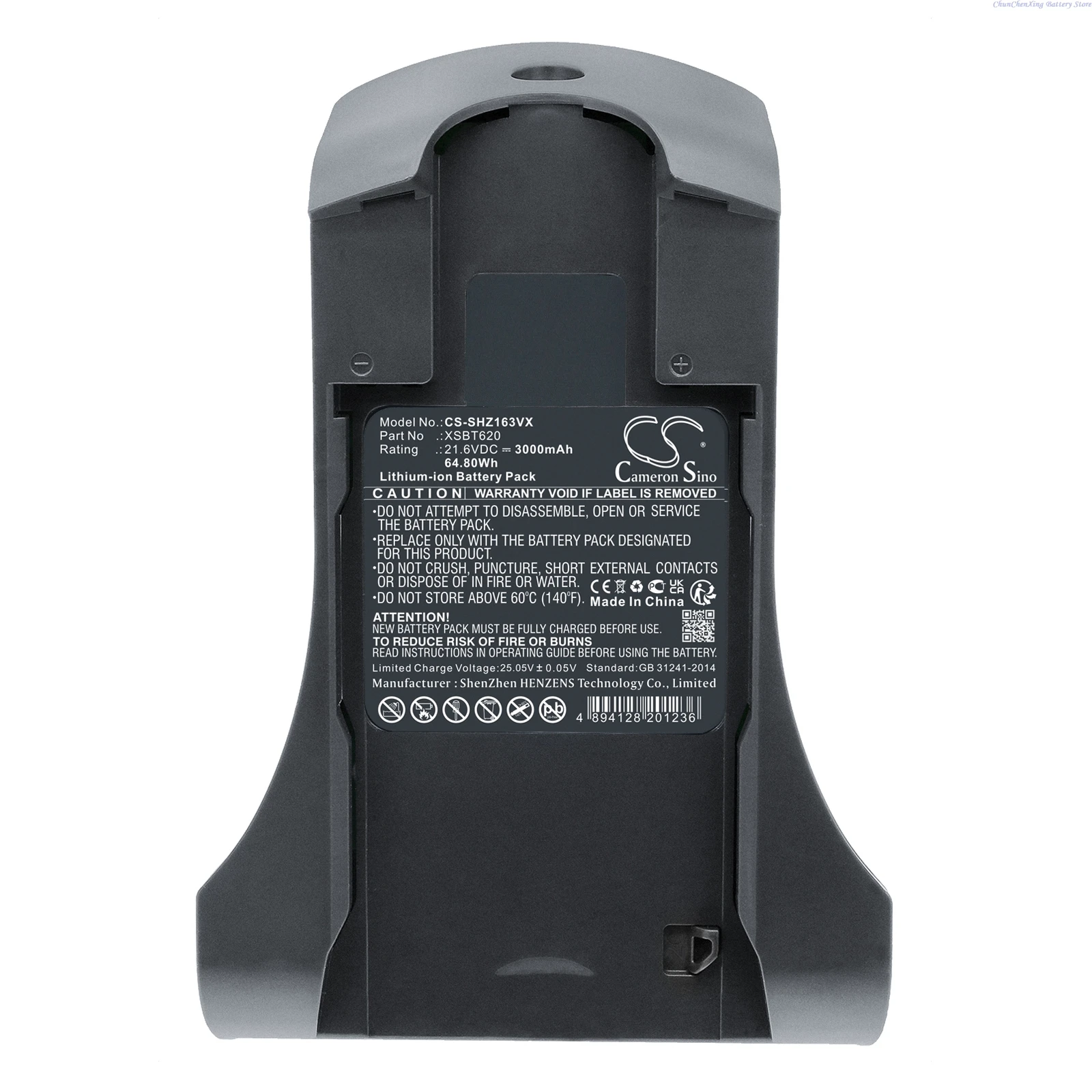 21.6V 2000mAh/3000mAh Vacuum Cleaner battery XSBT620 for Shark IZ162HB1 IZ162HNP IZ163H QZ163HQBI UZ345H QZ163HQSV QZ163HQPB