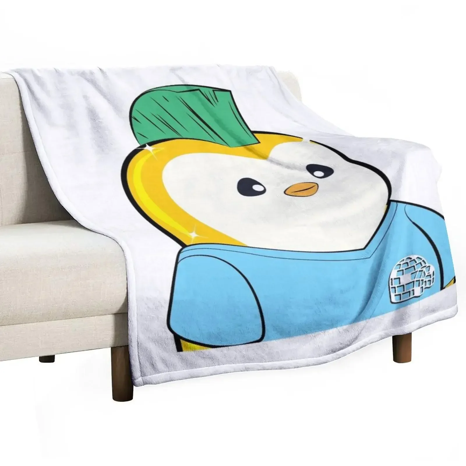 Pudgy Penguin #3403 nft Chubby Funny animals Throw Blanket for sofa Bed linens Softest Luxury Blankets