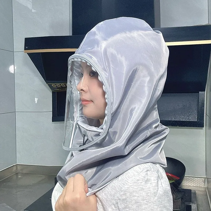 Women Kitchen Hat Cooking Cap Oil Splash Shield Face Cover Reusable Protective Headwear Cooking Spray Dust Mask Farm Bee Keeper
