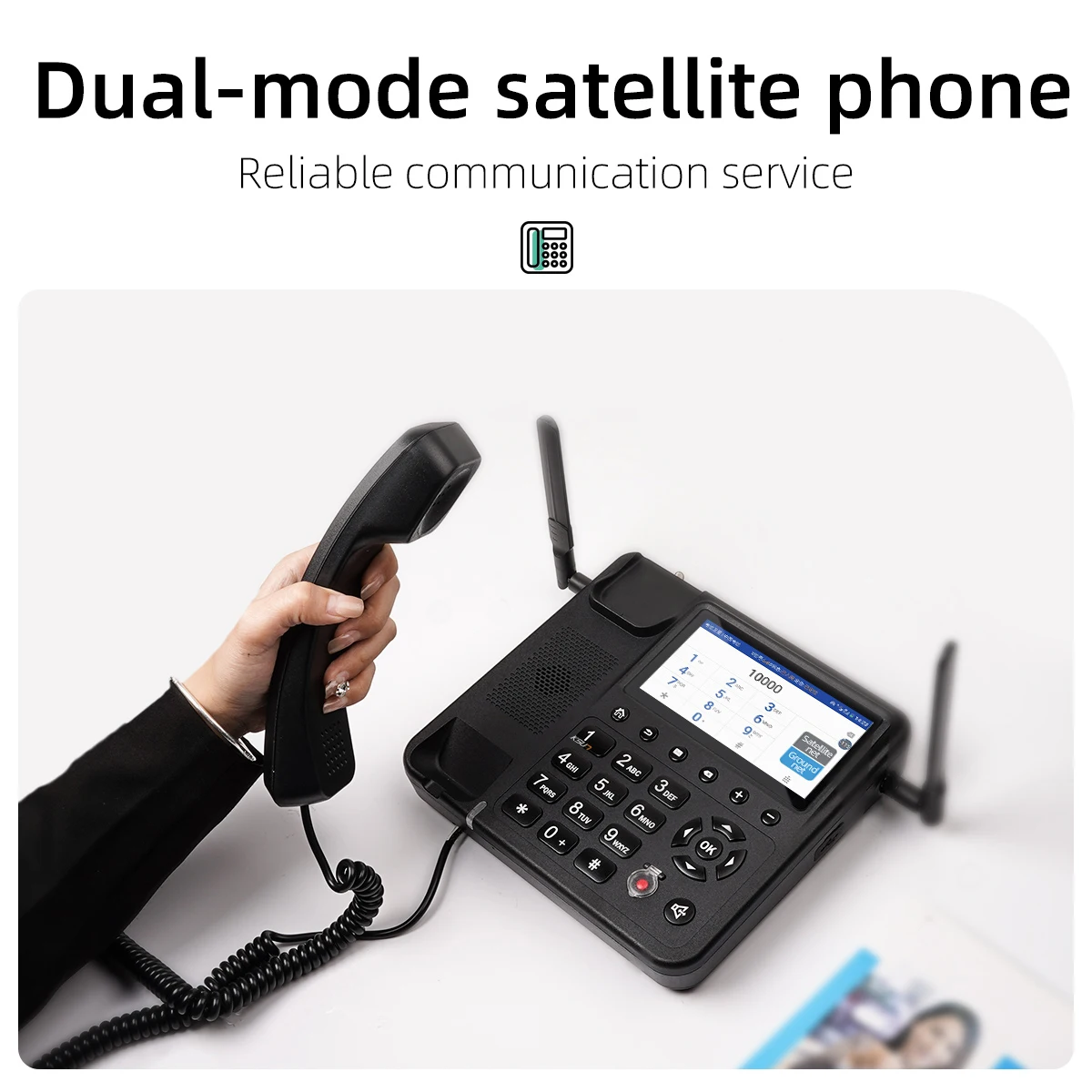 KSUN L1TD SOS Wifi Marine Vehicle Walkie Talkie GPS Beidou Tiantong Satellite Phone for Ocean Fisheries Command Emergency Rescue