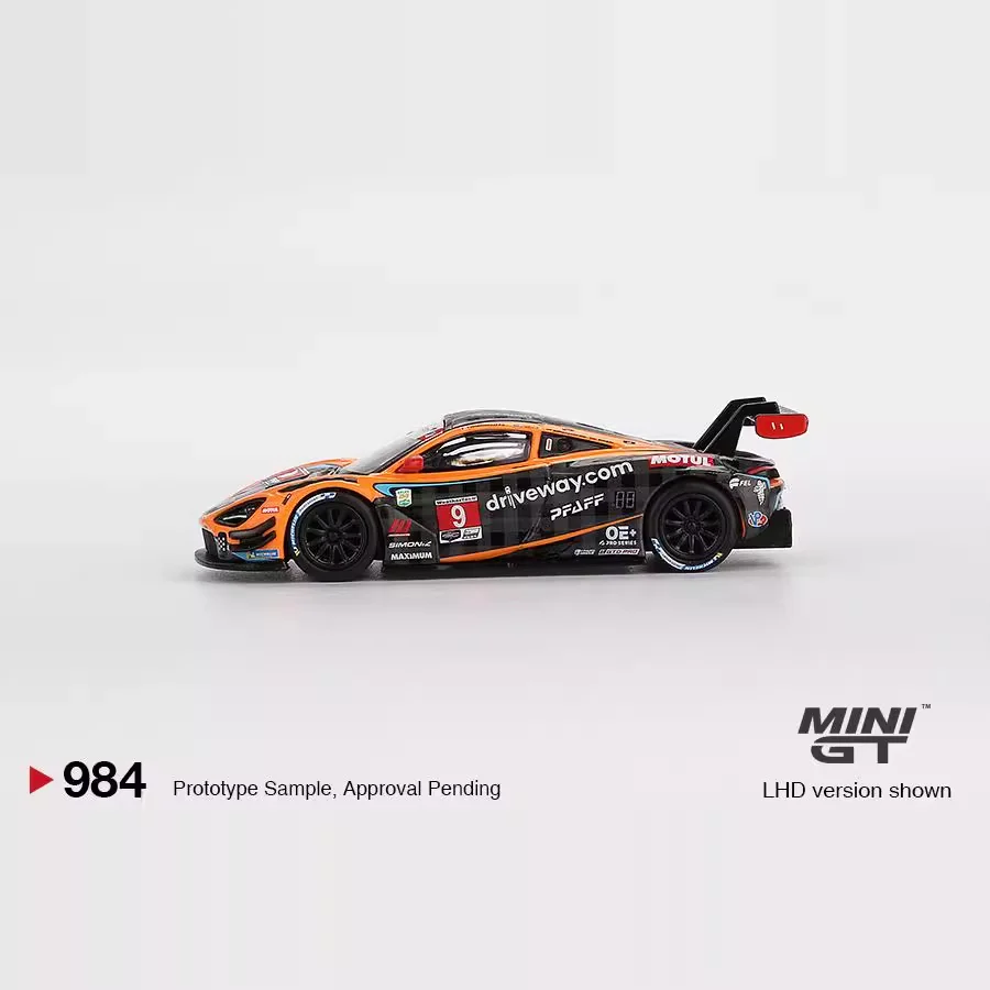 

MINI GT 1:64 McLaren 720S GT3 Evo Pfaff Motorsports 2024 IMSA Daytona 24 Hrs Alloy Diecast Vehicle Model Toys Collectible Gift