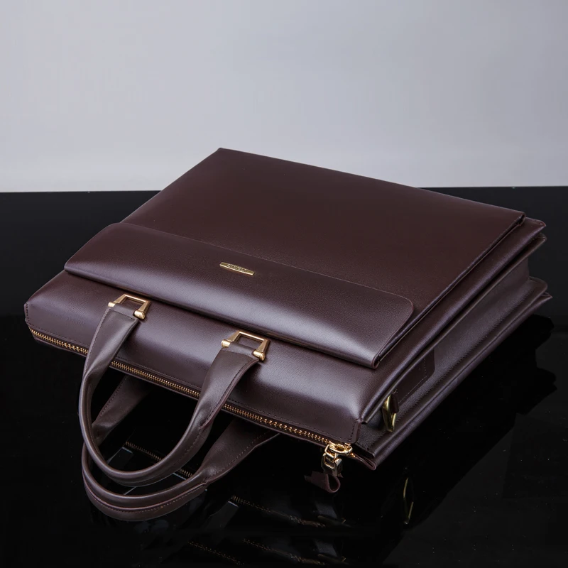 

Large Capacity Business Men's Bag Handbag Men's Lawyer Briefcase Men's Briefcase Computer Bag Men's Cow Leather Bag Horizontal