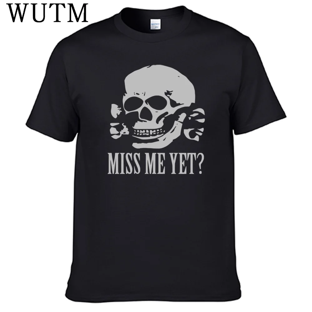 T-shirt Miss Me Yet 100% coton pour hommes, chemise souriante allemande