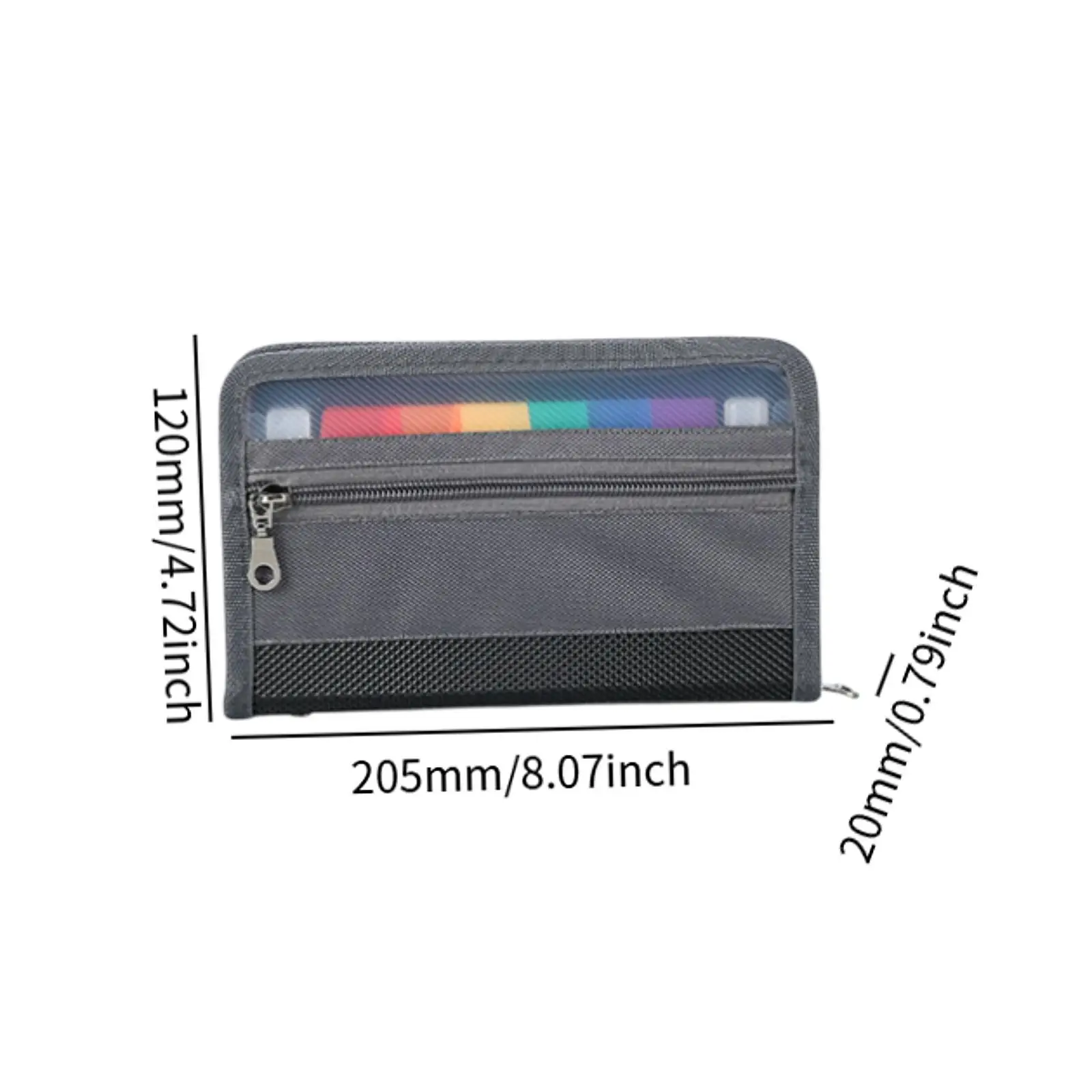 File Organizer Office Document Bag with Safe Zipper A4 Accordion File Holder for Business Trips