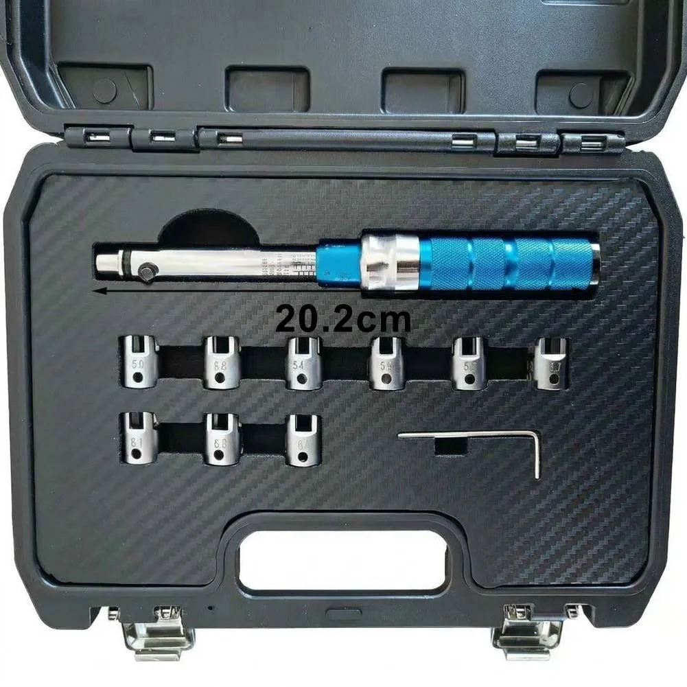 11pcs Spoke Torque Wrench Set 2-10NM With 10 Interchangeable Heads For Motorcycle Bike Wheel Maintenance Repair Tool Kit