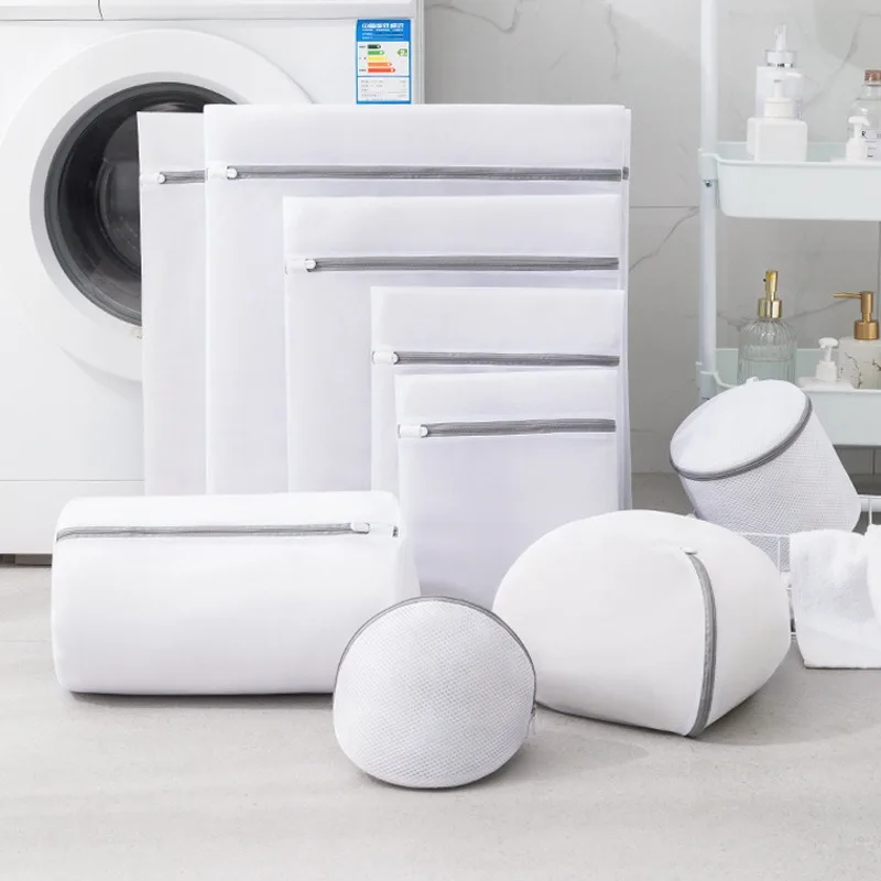 1/4PCS Laundry Bag Laundry Wash Bags Coarse Net Laundry Basket for Washing Machines Mesh Bra Bag