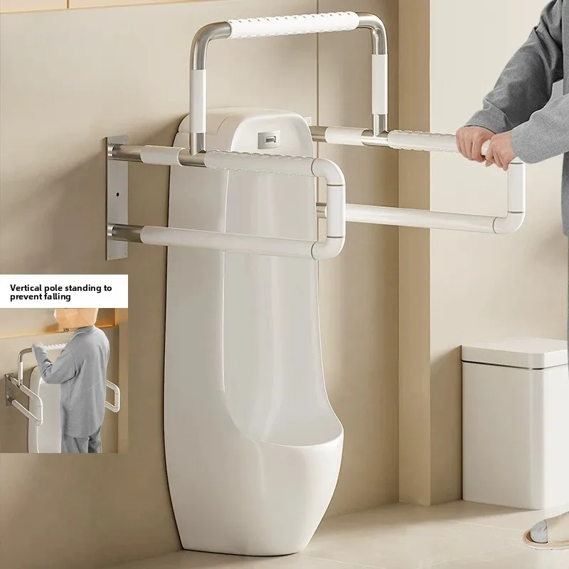 Widened Big Bend Toilet Seat Urinal Handrail Frame Toilet Support for Elderly Toilet Safety Rails Barrier-free Grab Bars Rails