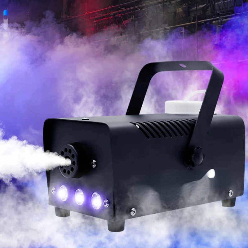 

500 Вт дымовая машина RGB 3 светодиода смешанного цвета с дистанционным управлением сценический дымоотсос для вечеринки DJ Disco Halloween