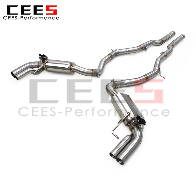 cees Catback Exhaust Pipe System for Mercedes-Benz S63 AMG COUPE C217 5.5T 2012-2019 Stainless Steel Valvetronic Exhaust Muffler