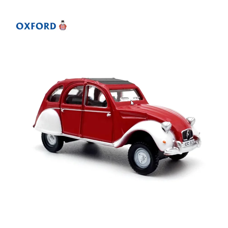 OXFORD Diecast 1:76 Scale Citroen 2CV Alloy Retro Car Model Finished Product Simulation Toy Collection Static Display