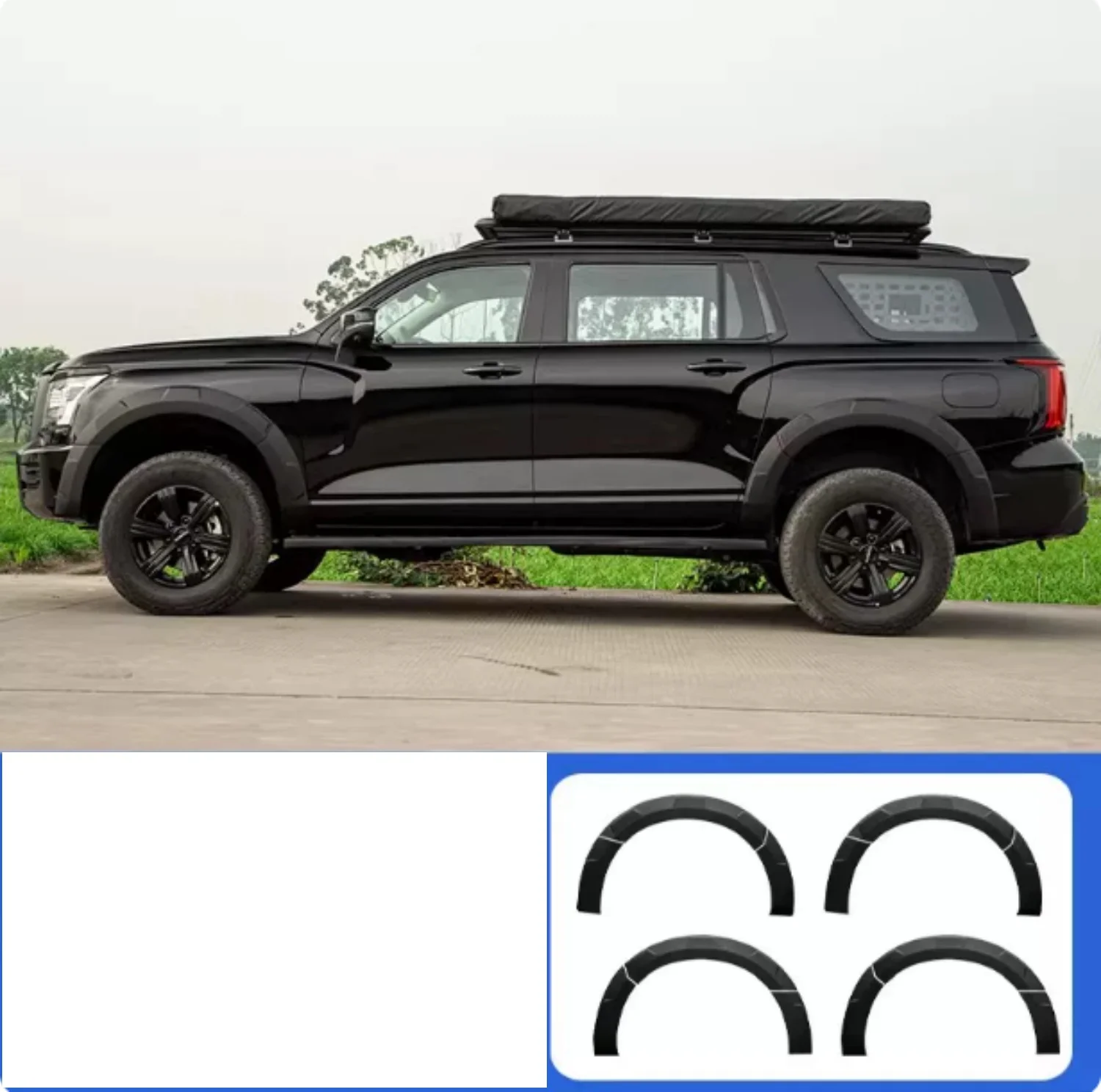 Car Mudguard Sticker Fender Flares Wheel Arch Eyebrow for Haval H5 23-26