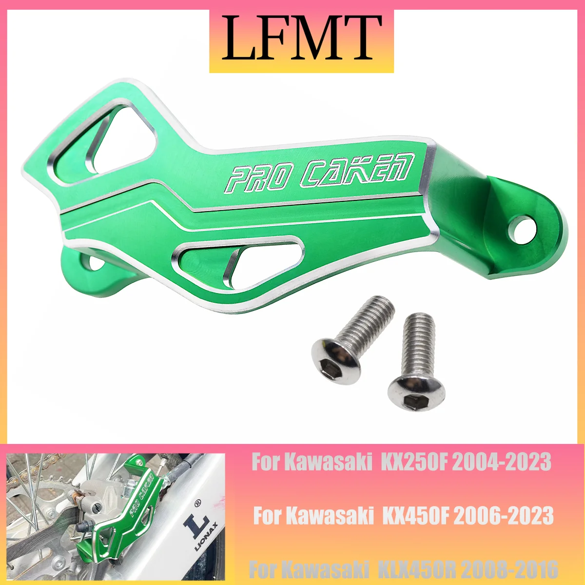 

Motocross Rear Brake Caliper Brake Disc Guard Protector Cover For Kawasaki KX 250F 450F KLX450R KLX 450R KX250F KX450F 2006-2018