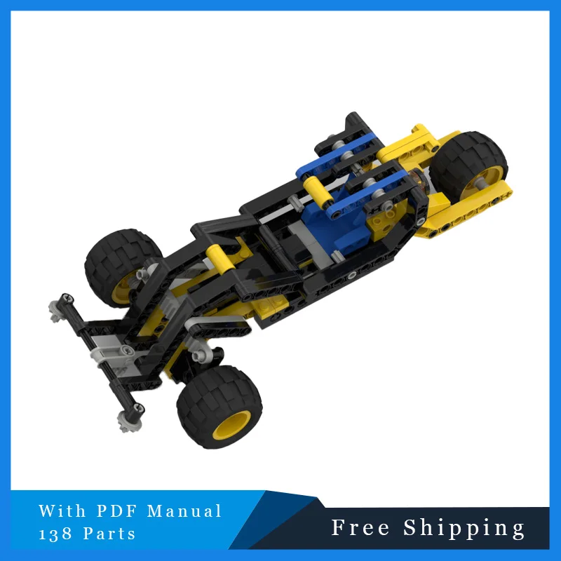 138 PTS désert vitesse course technique modulaire MOC bloc de construction créatif modèle enfants bricolage assemblage Puzzle cadeaux de noël