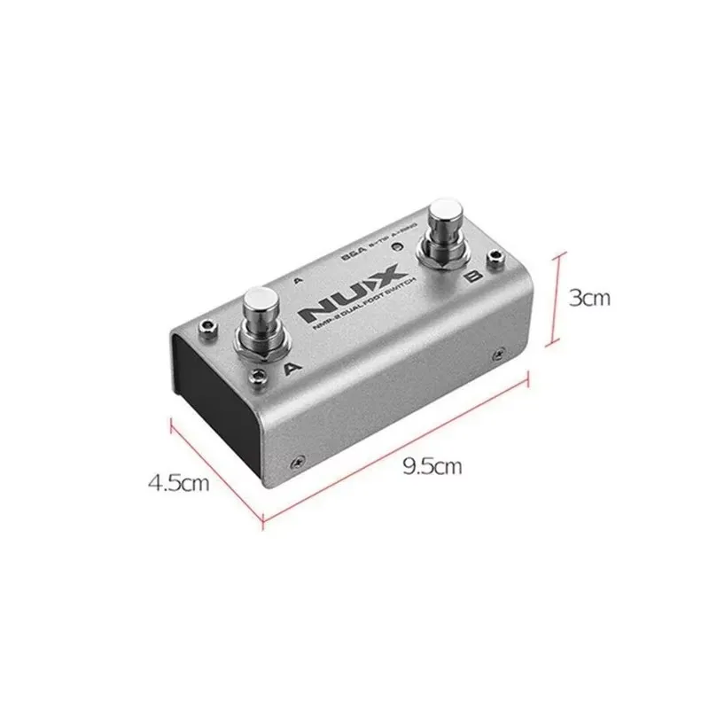 Nux NMP-2 metall dual fuß schalter gitarre lautsprecher steuer pedal mächtiger lautsprecher für guitarra ferne ffekte pedal tastatur module