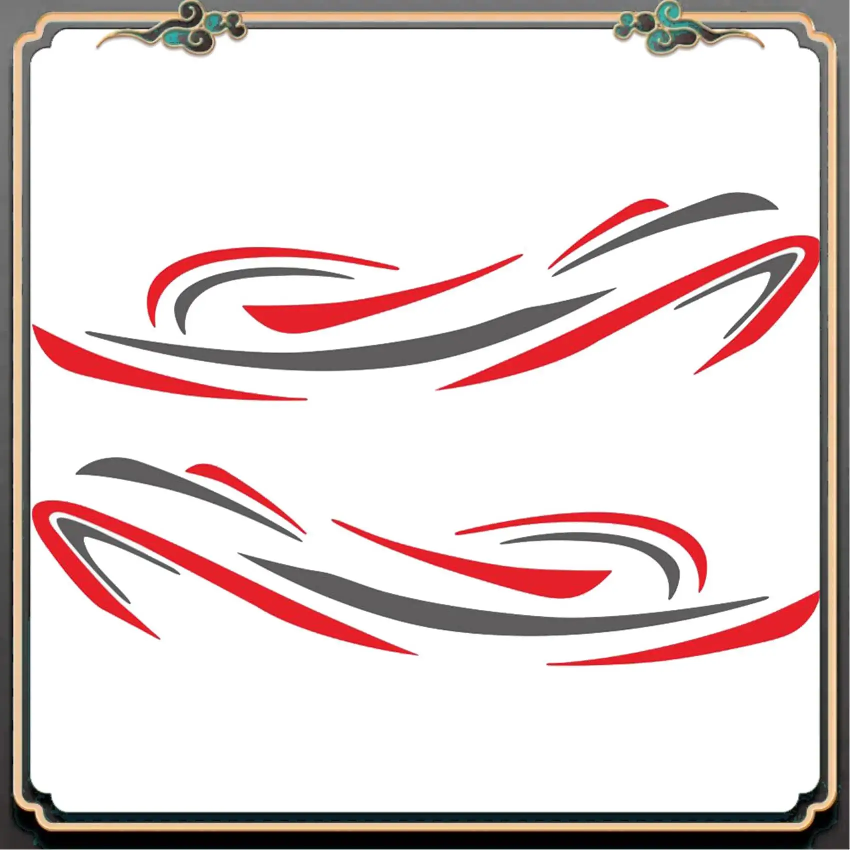 

M45K-RV Motorhome Universal Body Sticker DIY Stripes Image Decal Sticker Decoration For Caravan Trailer