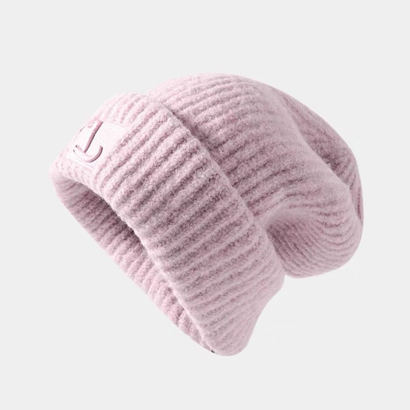 1PC Loose Knitted Beanie, Super Soft & Stretchy Winter Hat f