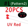 20PCS P2 L rojo