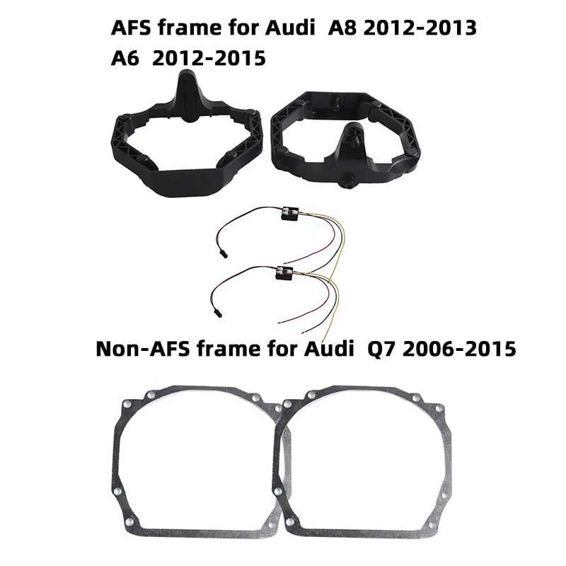 SANVI AFS/NON-AFS Headlight Framework for Audi A4/A5/A6/A8/Q5/Q7 Car Light Upgrade Bi LED&Xenon Projector Lense Car-Styling